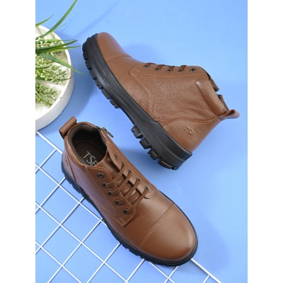 TSF Police Boot  with Zip (8712-TAN)